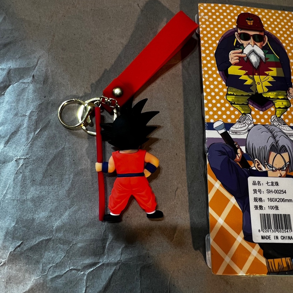 Dragon Ball Z A5 Spiral Notebook and Goku 3D Keychain Set Orange Red SH-00254 - Picture 7 of 8